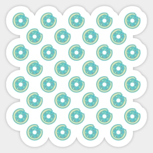 Colorful Donut Pattern Sticker